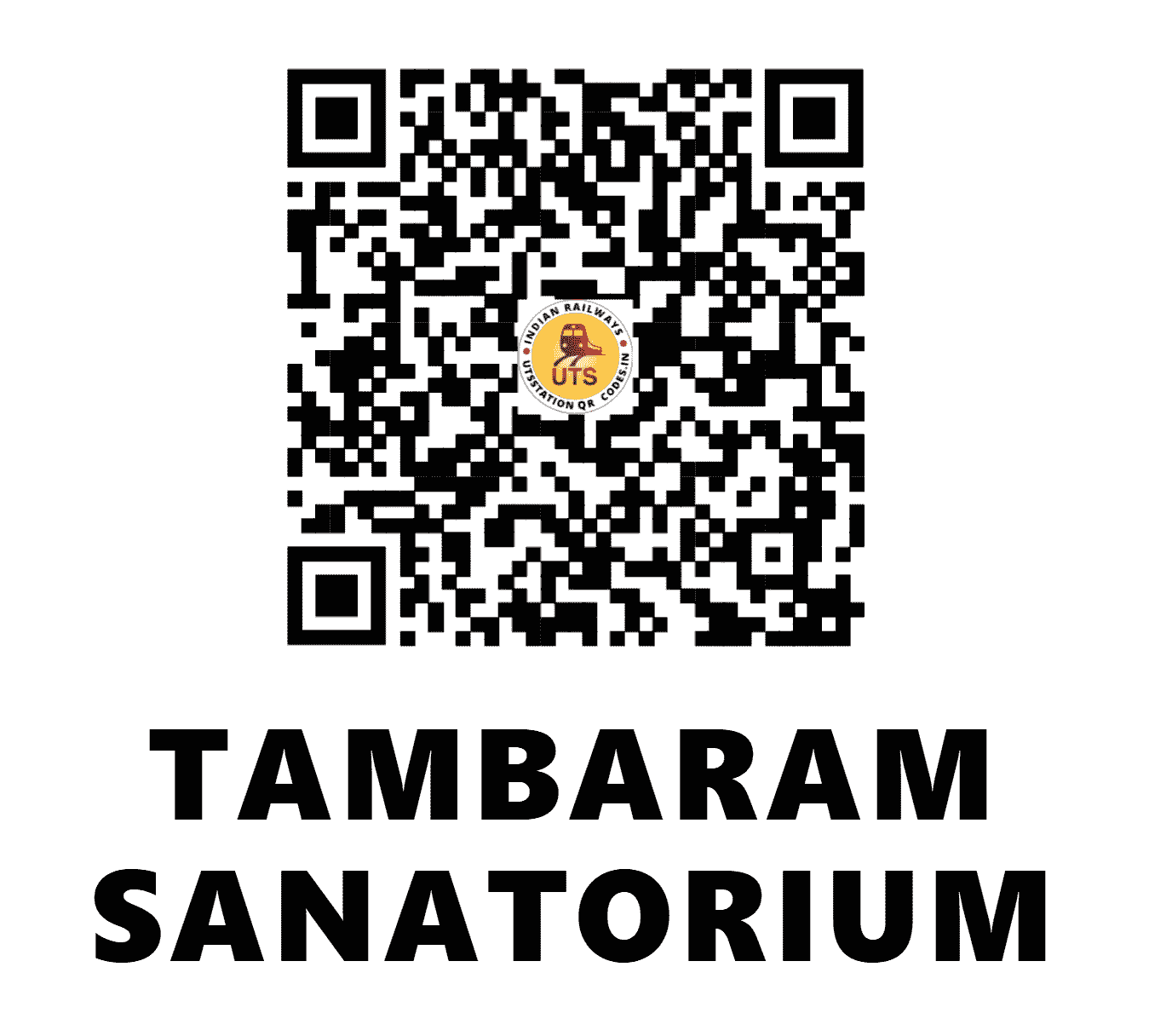 UTS QR Code for TAMBARAM SANATORIUM - TBMS (SR - TAMIL NADU)